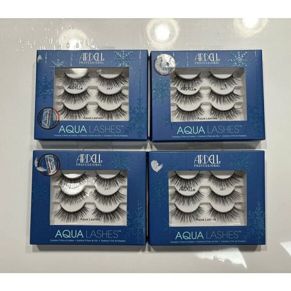 Ardell Aqua Lashes Style 341 Multi Packs Lot of 4 - Picture 1 of 2